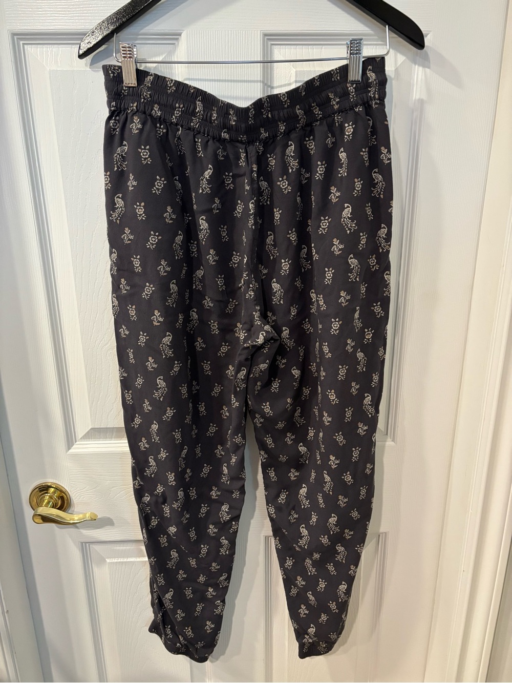 Grey Printed Drawstring Pants - Picture 7 of 12